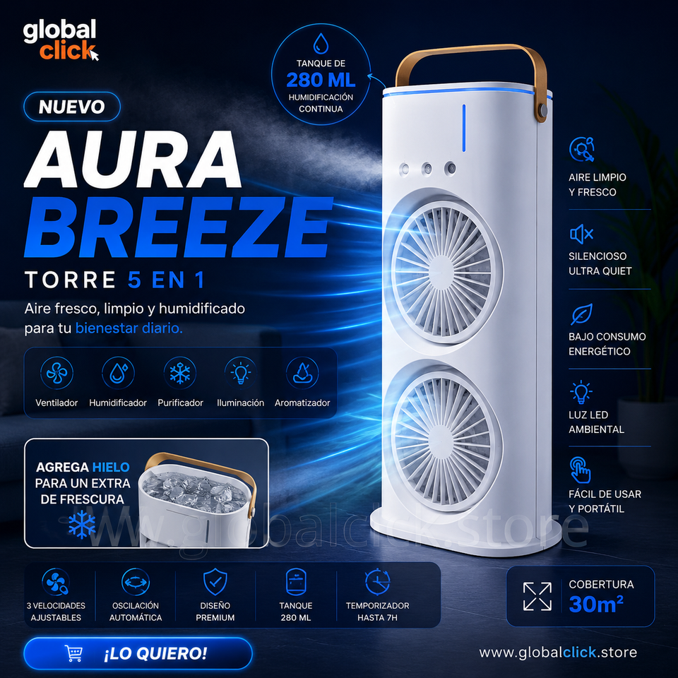 AURA BREEZE | CLIMATIZADOR ESMART 5 EN 1