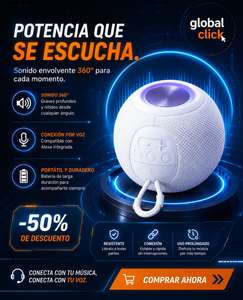 PARLANTE BLUETOOH INTELIGENTE  360° | VERSION 2026 PREMIUM
